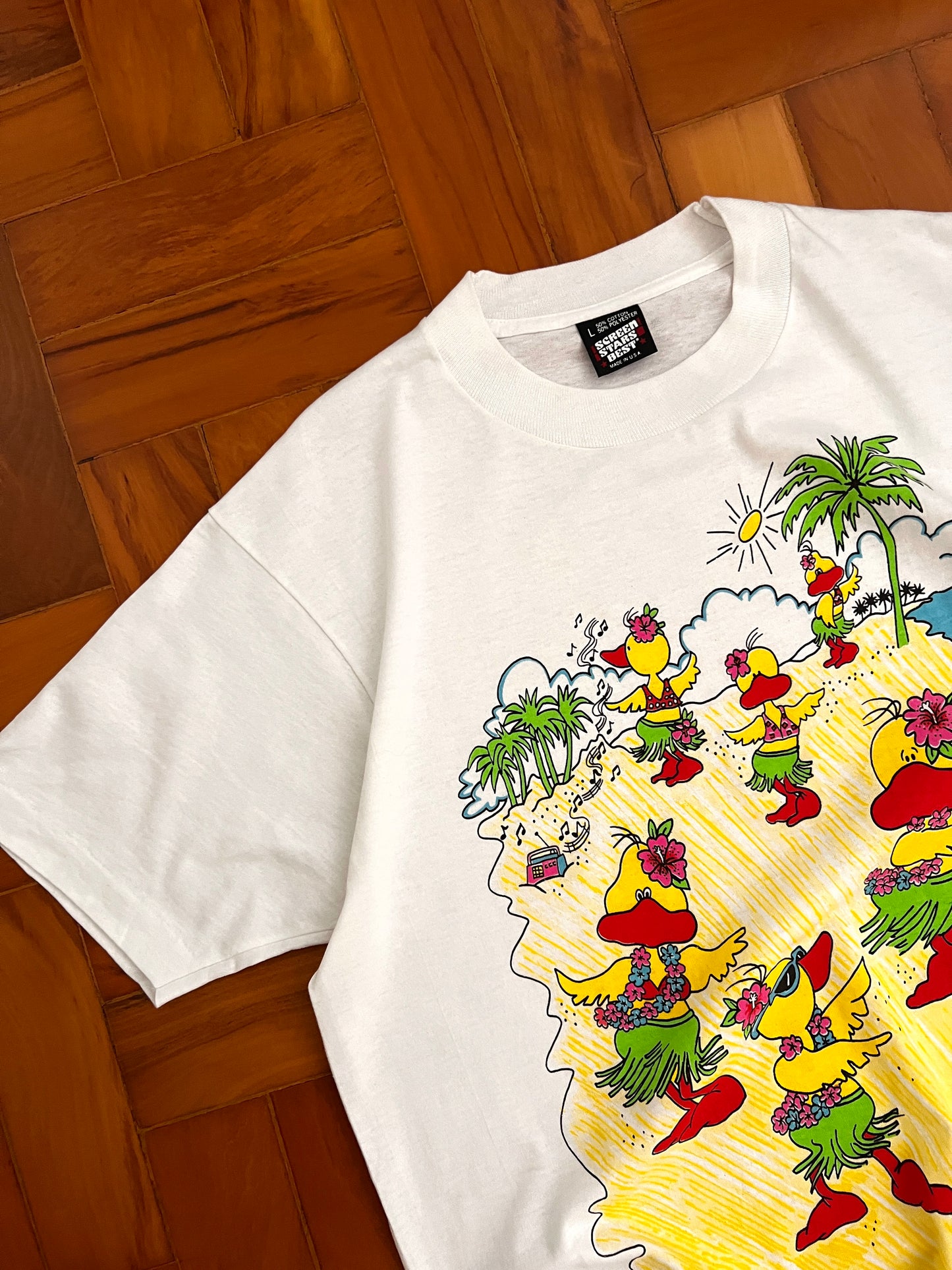 Polera Vintage "Happy Ducks"