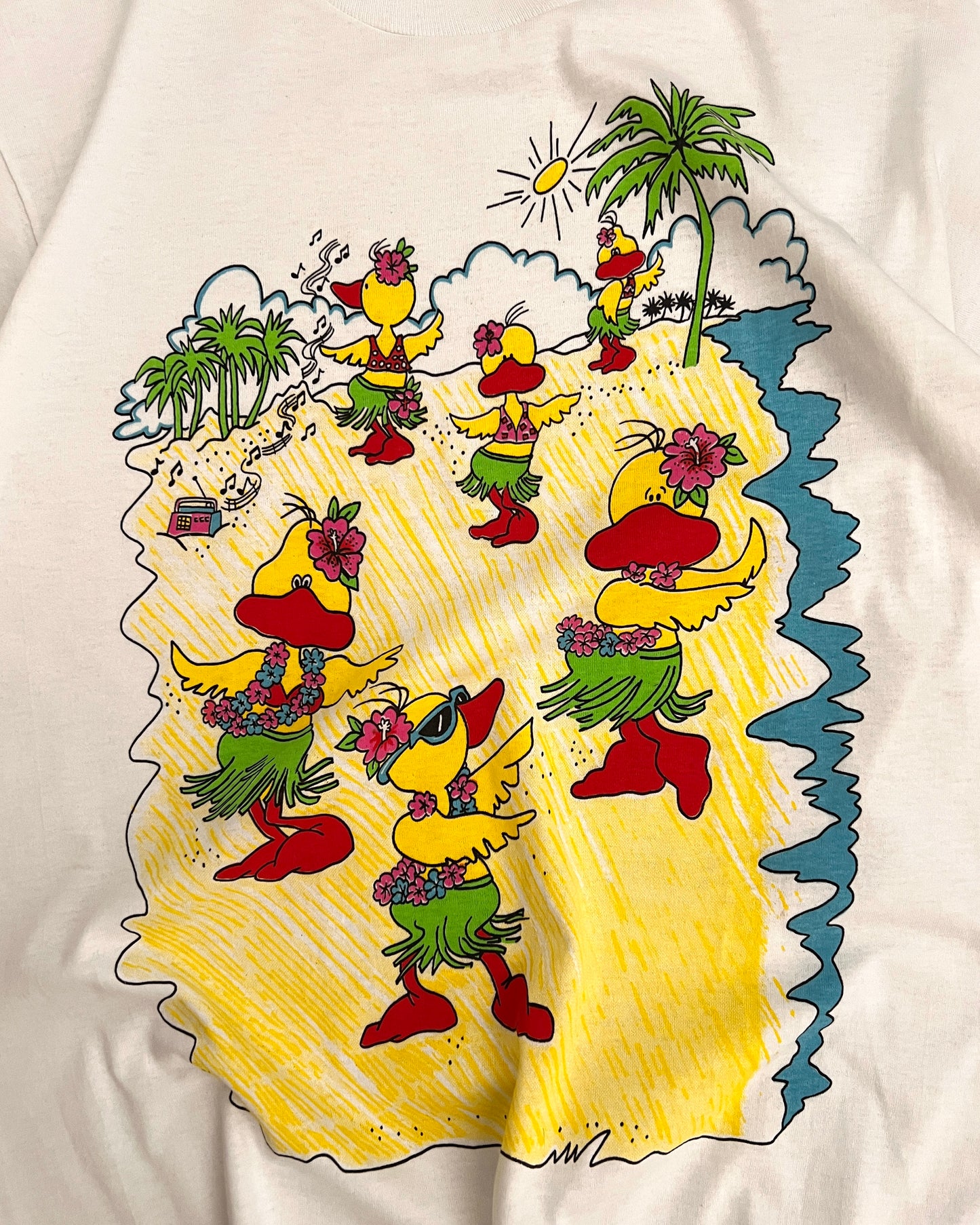 Polera Vintage "Happy Ducks"